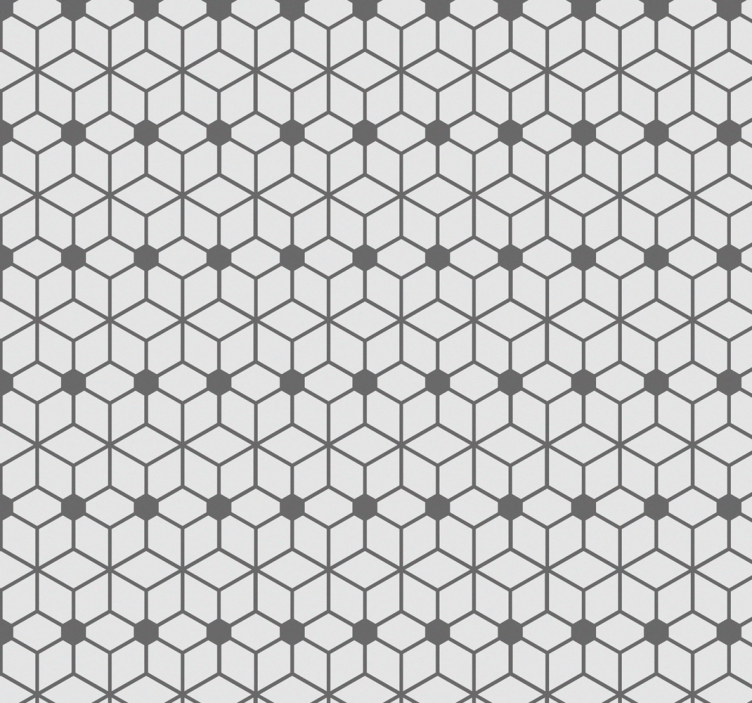 Estore de rolo casa de banho com disposição hexagonal - TenStickers