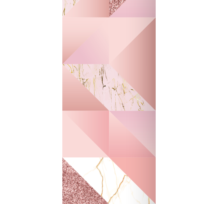 Estore de rolo casa de banho mármore rosa dourado - TenStickers
