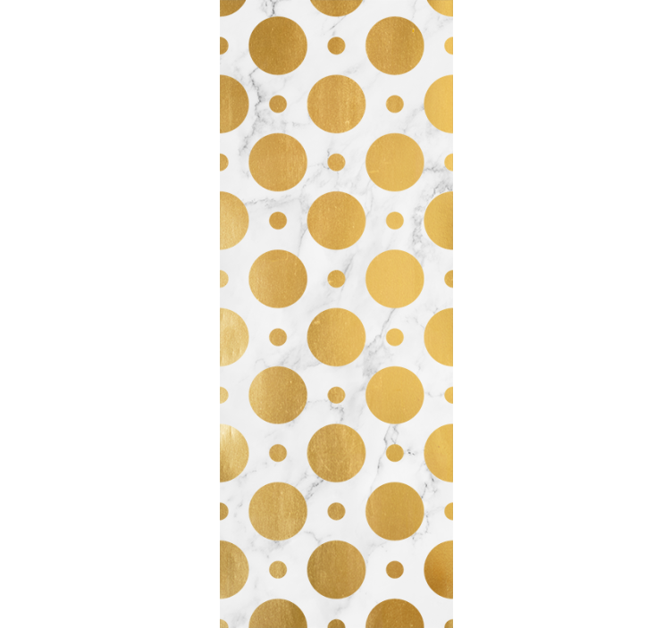 Estore de rolo casa de banho pontos de mármore dourado - TenStickers