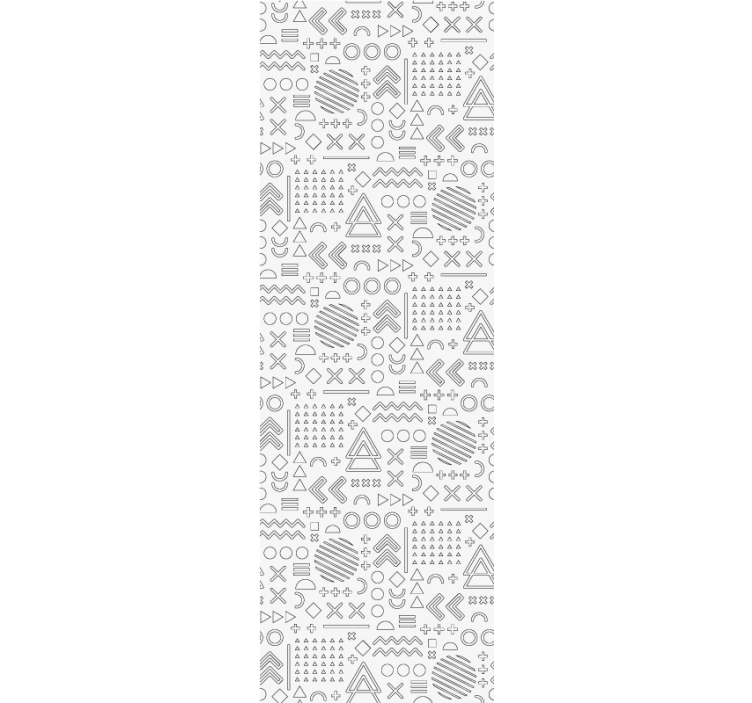 Estore de rolo escritório padrão de esboços geométricos - TenStickers