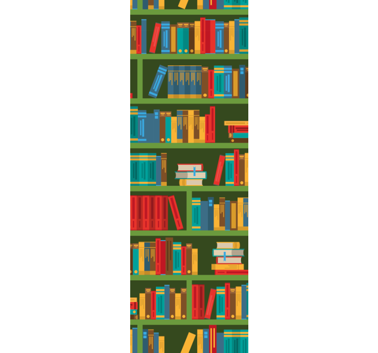 Estore de rolo escritório biblioteca verde vintage - TenStickers
