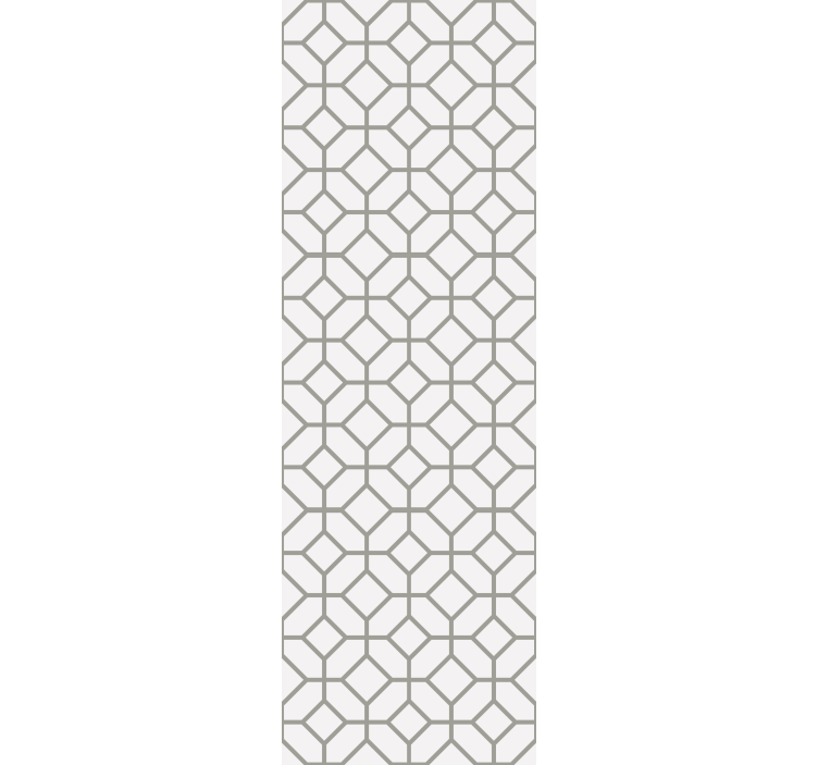 Estore de rolo sala de jantar padrão hamptons quadriculado - TenStickers