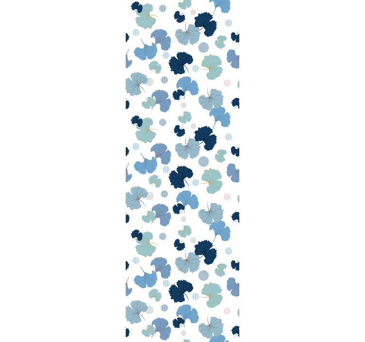 Estore de rolo empresa folha de ginkgo azul - TenStickers