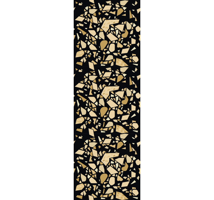 Estore de rolo empresa estilo terrazzo preto e ouro - TenStickers