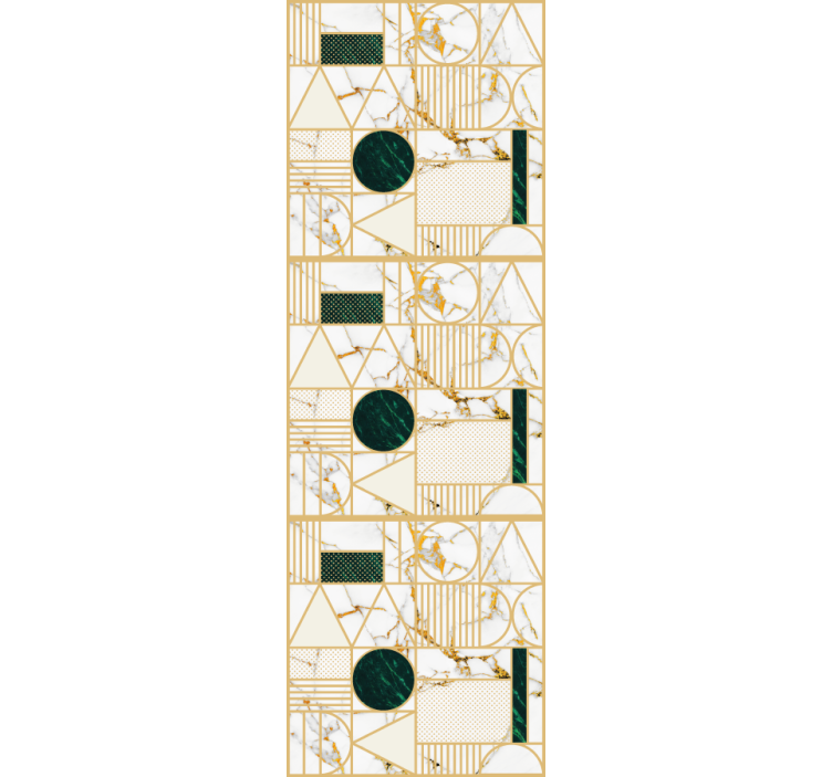 Estore de rolo empresa mármore branco geométrico - TenStickers