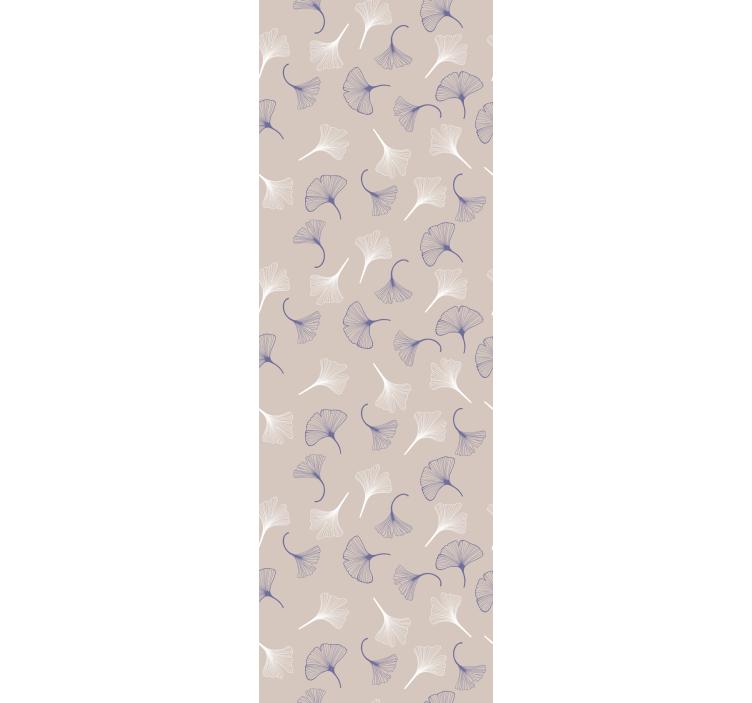 Estore de rolo empresa creme de folhas de ginkgo - TenStickers