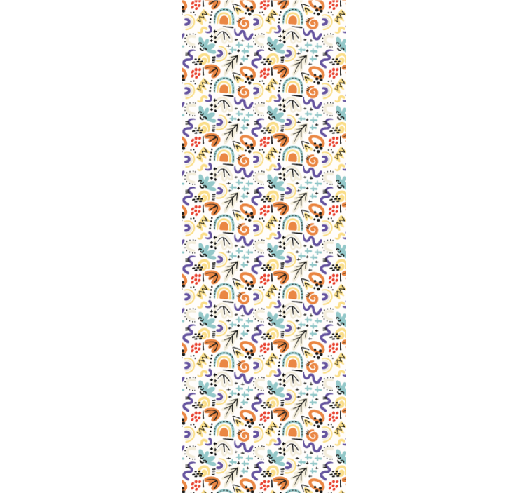 Estore de rolo empresa padrão abstrato orgânico plano - TenStickers