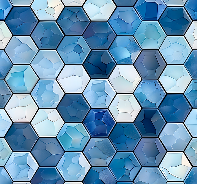Estore de rolo empresa efeito de azulejos azuis - TenStickers