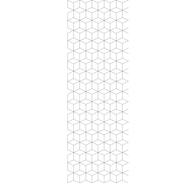 Estore de rolo empresa padrão de cubos geométricos - TenStickers
