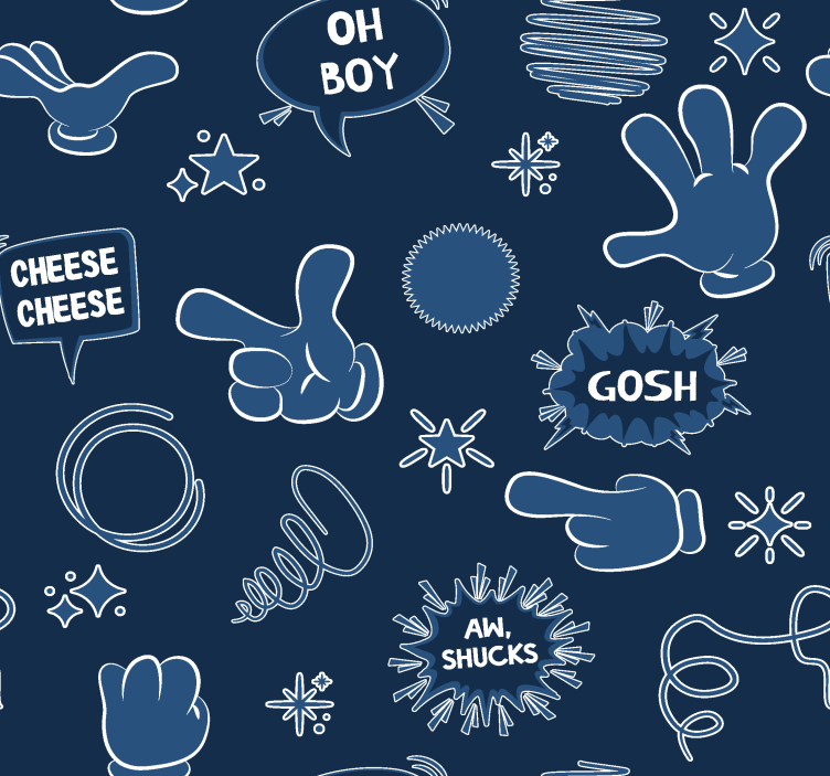 Estore de rolo juvenil estilo quadrinhos - TenStickers