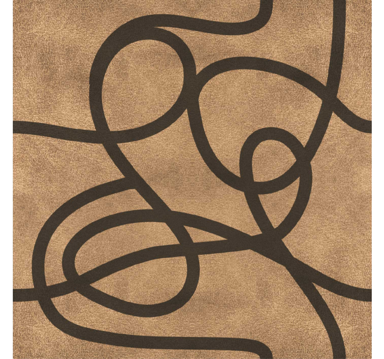 Estore de rolo modernos com linhas marrons irregulares - TenStickers