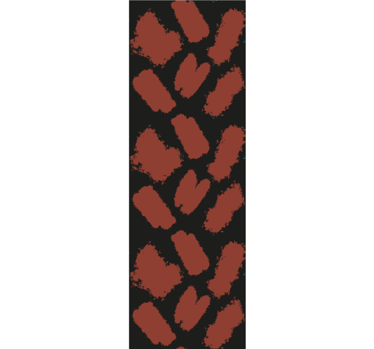 Estore de rolo modernos com respingos preto e vermelho - TenStickers