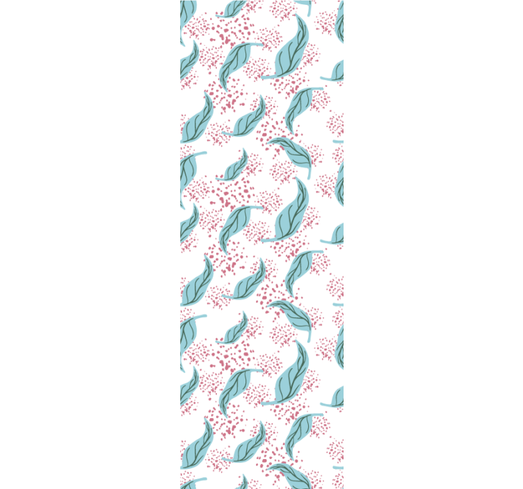 Estore de rolo modernos com respingo de pétala azul - TenStickers