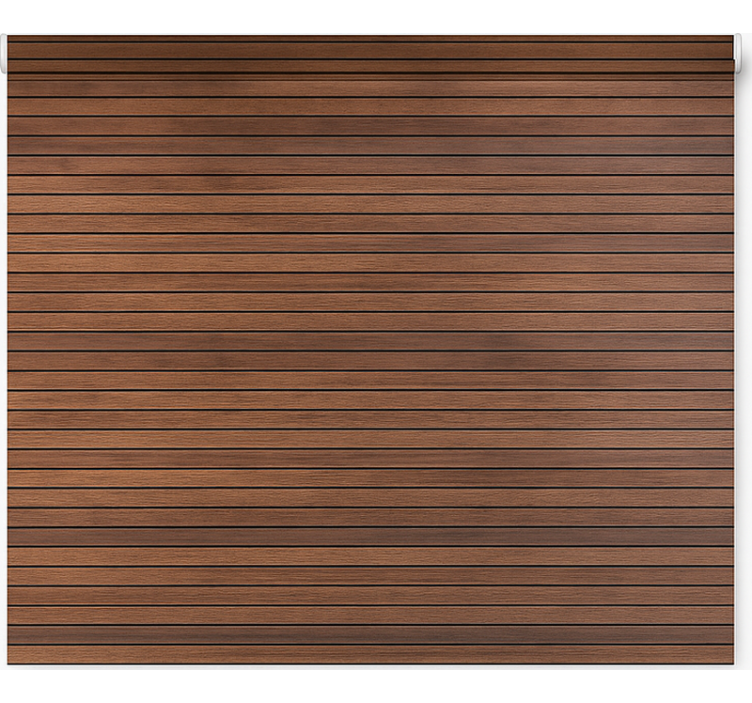 Estore de rolo texturas e padrões em ripas de madeira noz - TenStickers