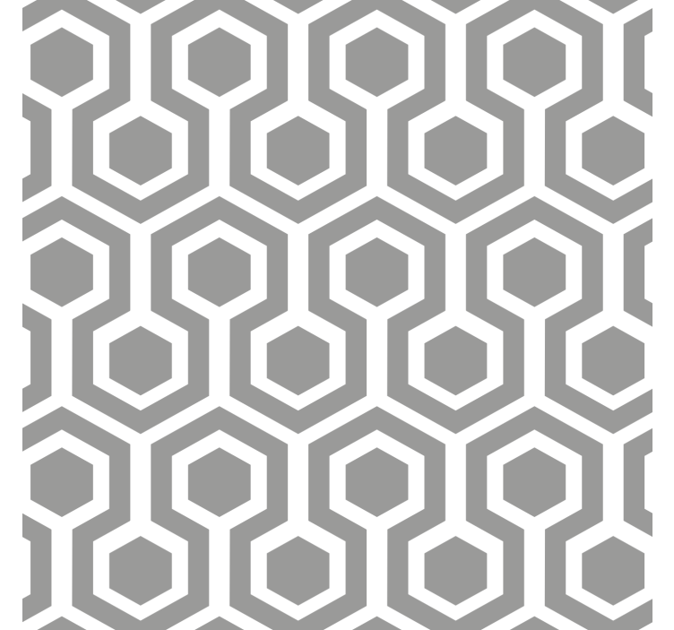 Estore de rolo cinzento com padrão hexagonal cinza - TenStickers