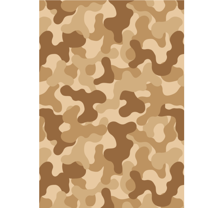 Estore de rolo bege com padrão camuflado abstrato - TenStickers
