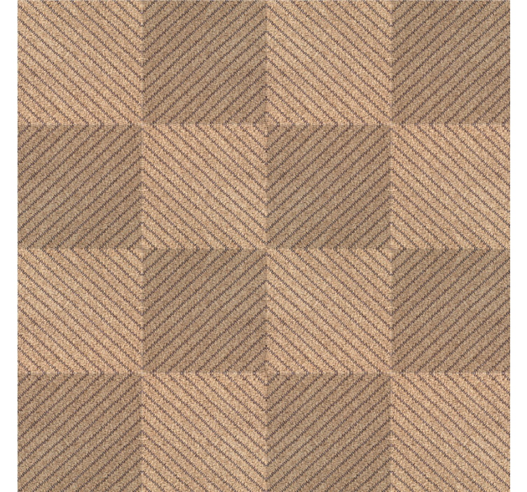 Estore de rolo bege com padrão de quadrados marrons - TenStickers