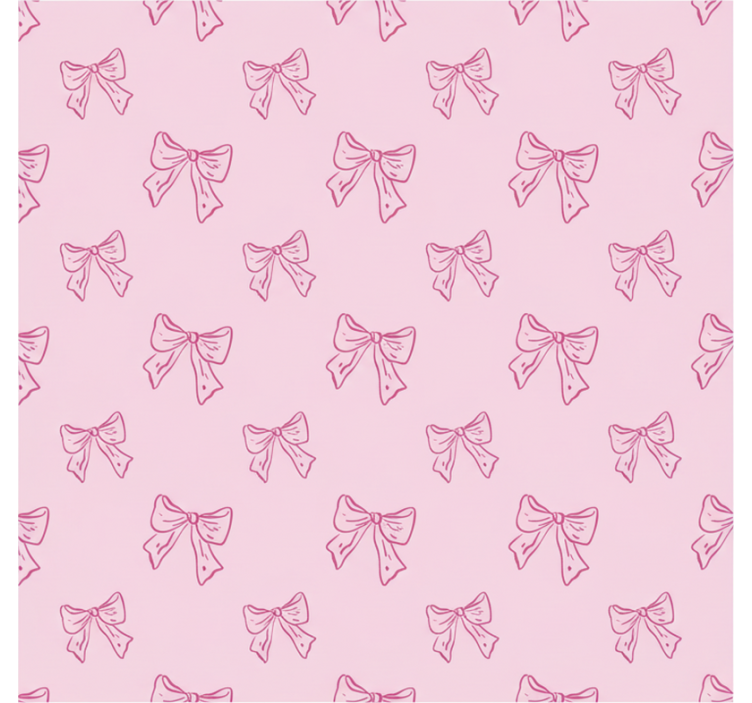 Estore de rolo rosa com padrão de laços rosa - TenStickers