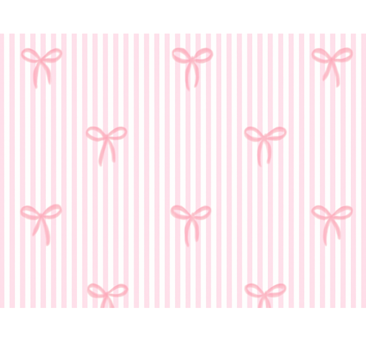 Estore de rolo rosa listras e laços rosas - TenStickers
