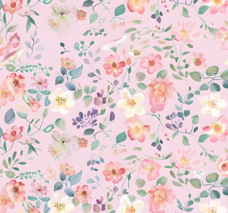 Estore de rolo rosa explosão da primavera - TenStickers