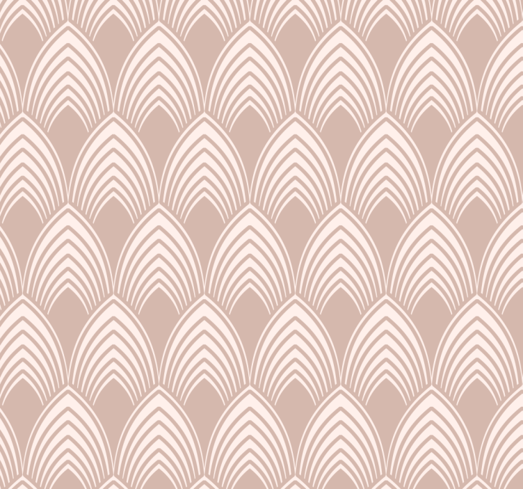 Estore de rolo rosa com design geométrico vintage - TenStickers