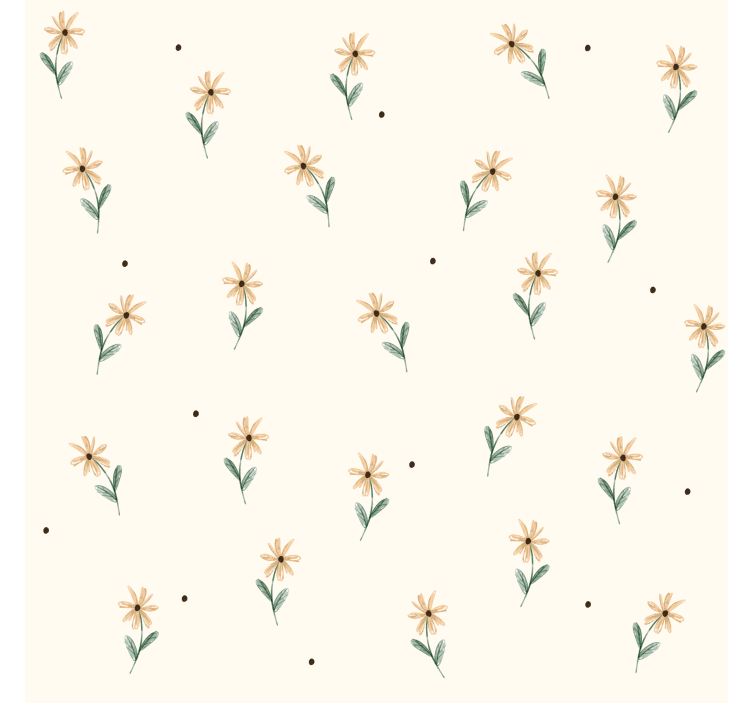 Estore de rolo rosa margaridas amarelas - TenStickers