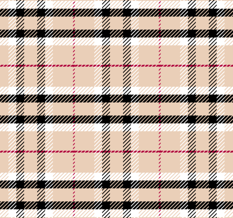 Estore de rolo rosa xadrez "burberry" - TenStickers