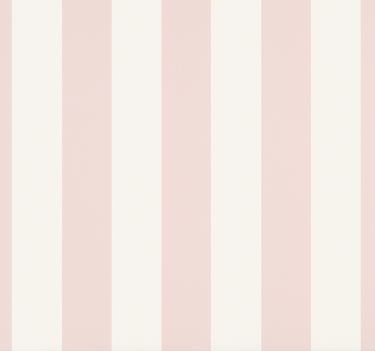 Estore de rolo rosa listras suaves em blush - TenStickers