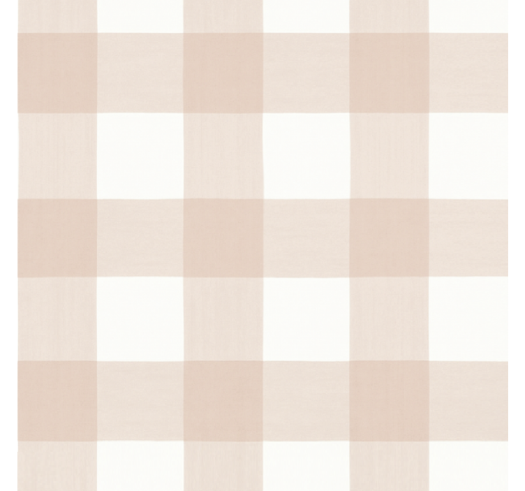 Estore de rolo rosa com estampa xadrez rosa - TenStickers
