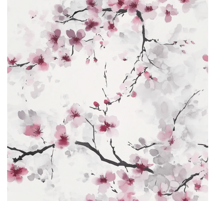 Estore de rolo rosa flor de cerejeira rosa - TenStickers