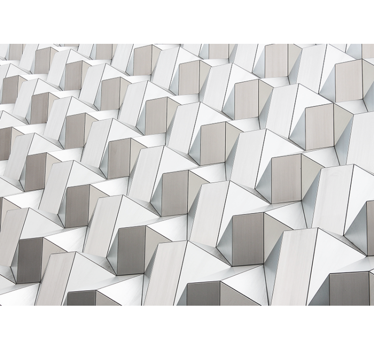 Estore de rolo branco padrão 3d cinza - TenStickers