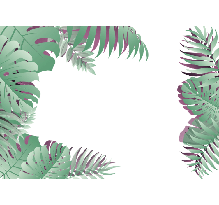 Estore de rolo branco floresta tropical retrô - TenStickers
