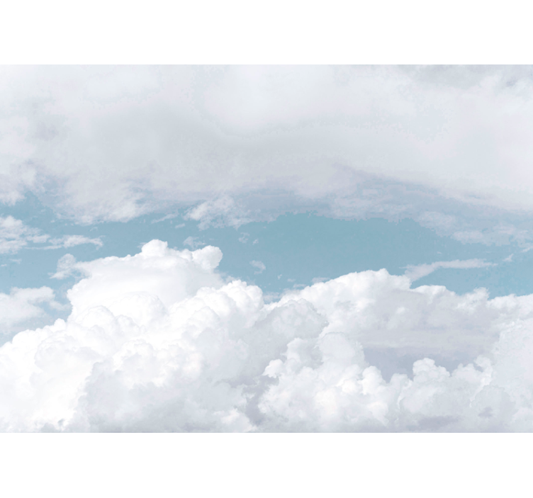 Estore de rolo branco nuvens brancas e fofas - TenStickers