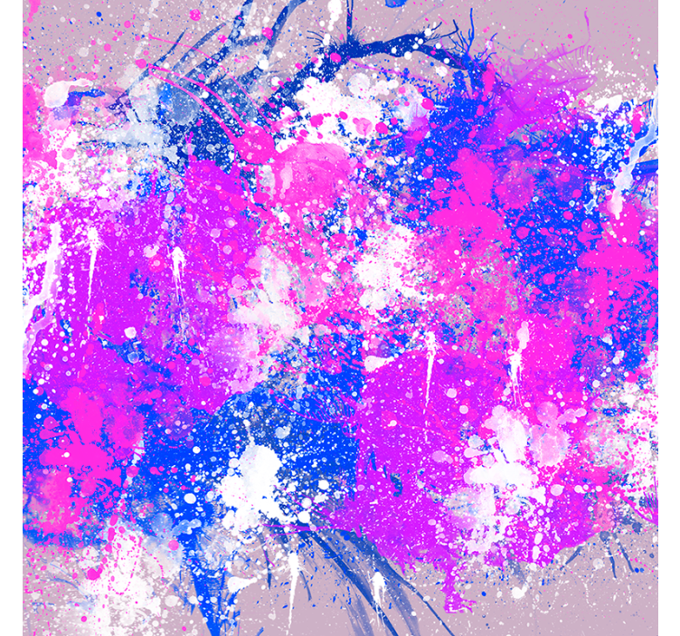 Estore de rolo para sala cores vibrantes de arte abstrata - TenStickers