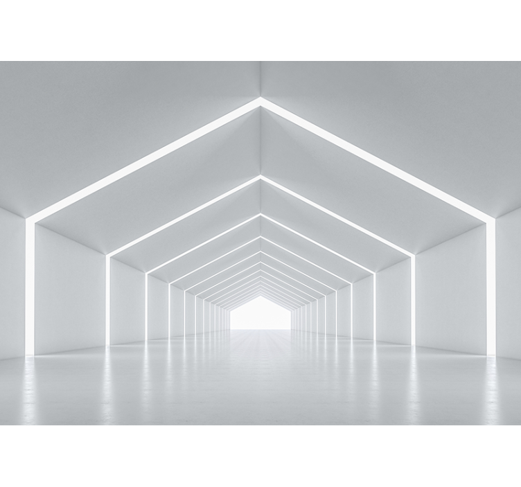 Estore de rolo branco com túnel efeito 3d - TenStickers