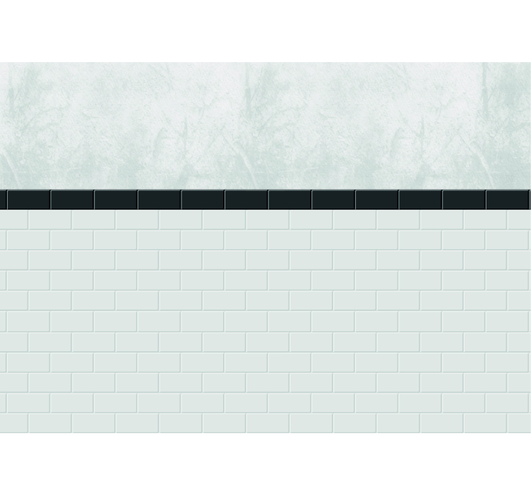 Estore de rolo branco azulejos brancos - TenStickers