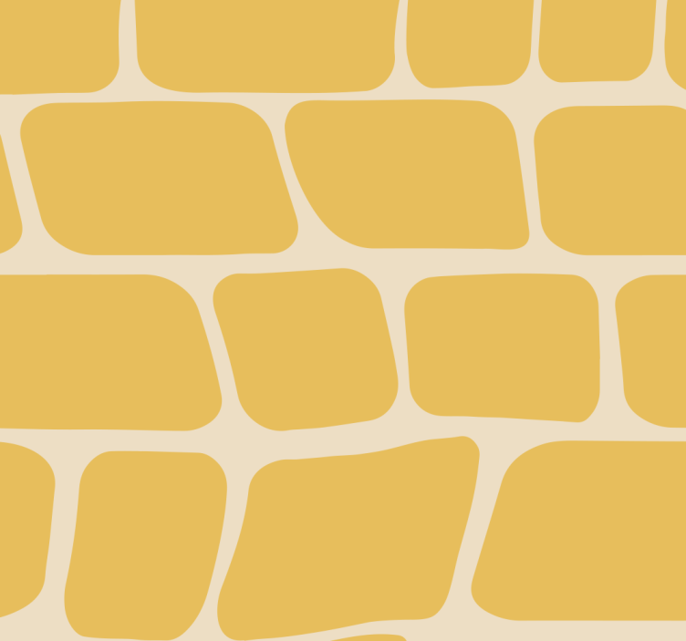 Estore de rolo amarelo padrão abstrato - TenStickers
