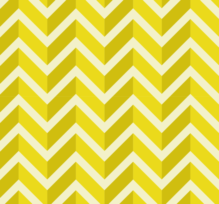 Estore de rolo amarelo com design de seta geométrica - TenStickers