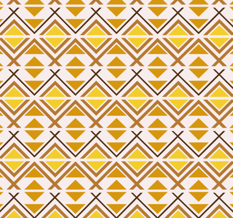 Estore de rolo amarelo design gráfico geométrico - TenStickers