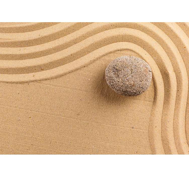 Estore de rolo bege esfera zen texturizada - TenStickers