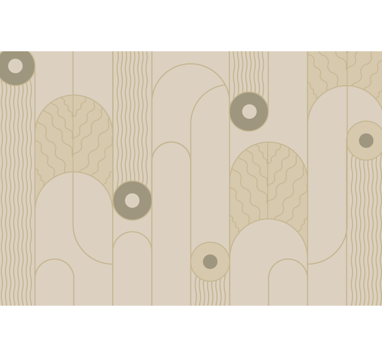 Estore de rolo bege linhas bege abstratas - TenStickers