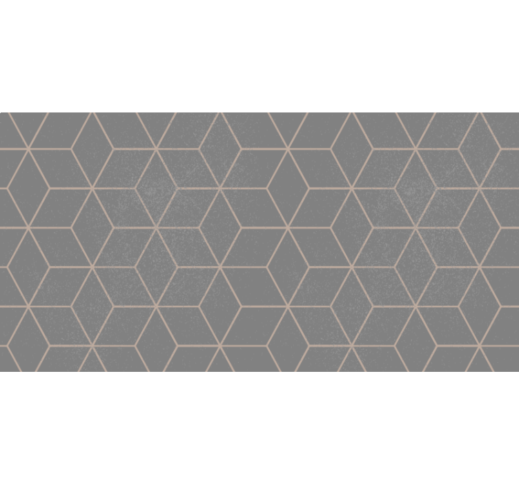 Estore de rolo cinzento padrão hexagonal geométrico - TenStickers