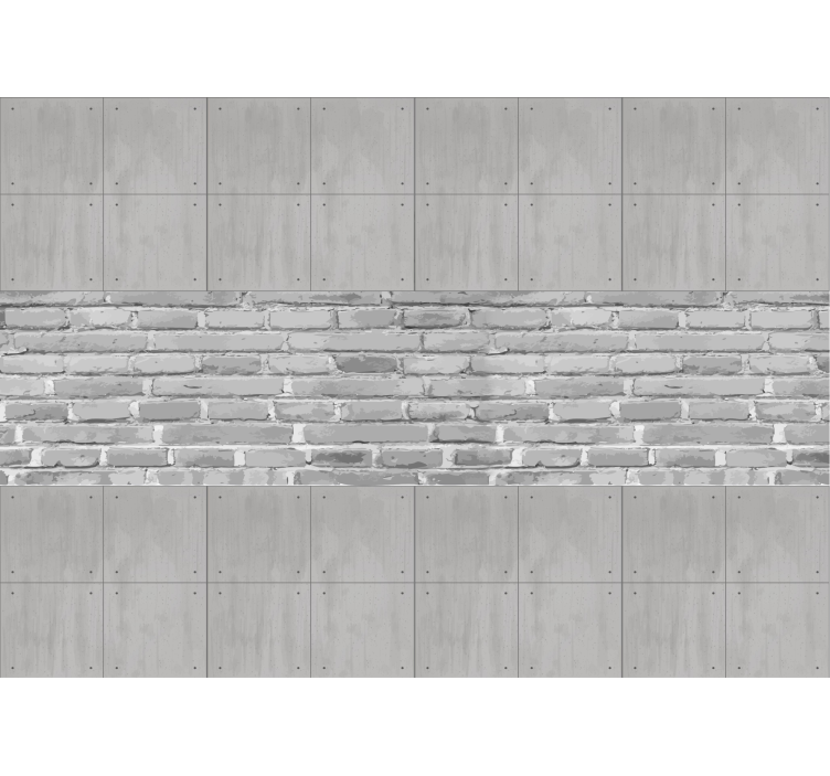 Estore de rolo cinzento painéis de concreto - TenStickers