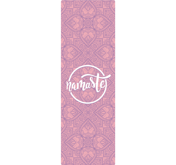 Estore de rolo roxo namastê yoga - TenStickers