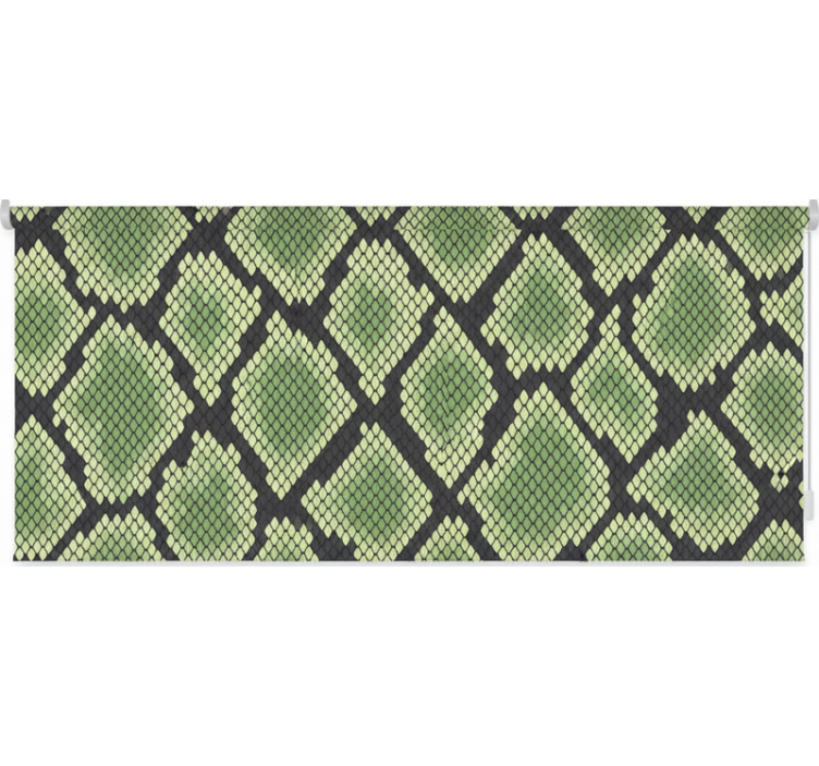 Estore de rolo verdes pele de cobra abstrata - TenStickers