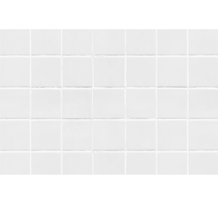 Estore de rolo branco azulejos simples - TenStickers