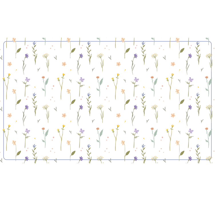 Estore de rolo branco raminhos de primavera pequenos - TenStickers