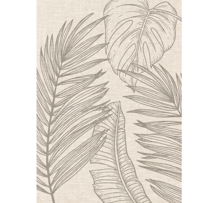 Estore de rolo bege com efeito tecido tropical - TenStickers