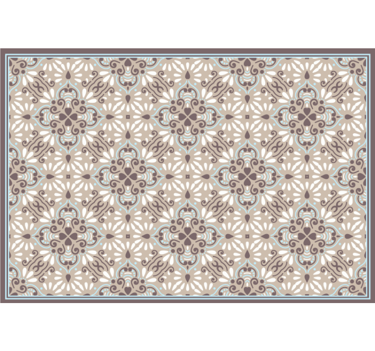 Estore de rolo bege mosaico bege e branco - TenStickers