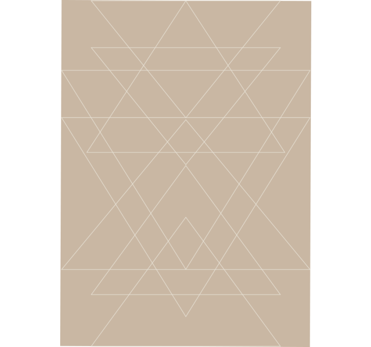 Estore de rolo bege mosaico de triângulos nórdicos - TenStickers